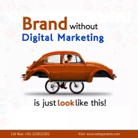 Brand without digital marketing Instagram Post template