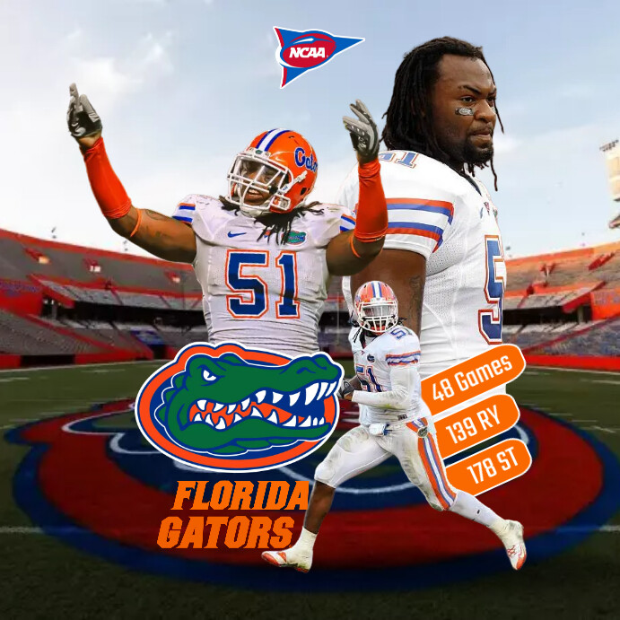 Modèle Brandon Spikes Florida gators PosterMyWall