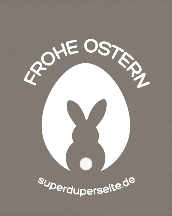 Braun Weiß Schlicht Frohe Ostern Instagram Post template