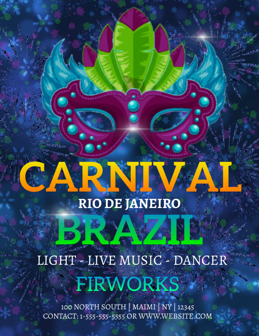 Brazil Carnival Template Postermywall Brazil Carnival Template Postermywall