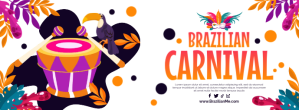 Brazilian Carnival Banner Template Facebook-coverfoto
