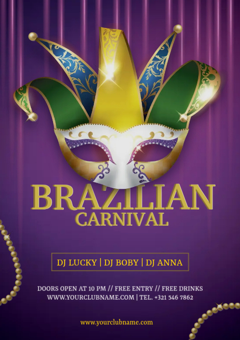 Template Acara Pesta Karnaval Brazilian | PosterMyWall