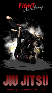 Brazilian Jiu jitsu Historia de Instagram template