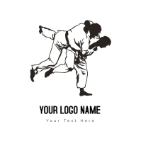 Brazilian Jiu-jitsu Jujutsu Judo Gracie Family Logo Logótipo template