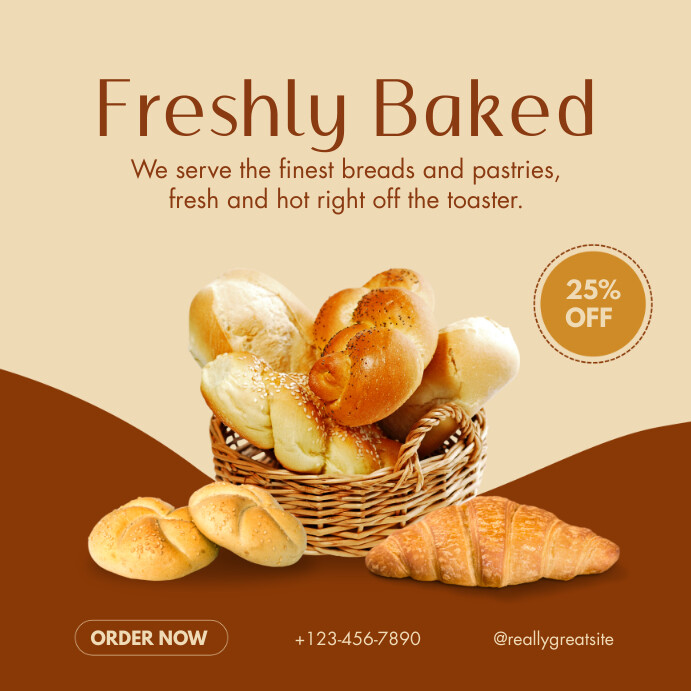 bread and pastry menu flyers templates | PosterMyWall