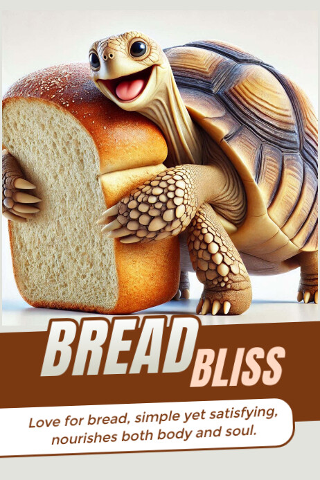 Bread Poster template