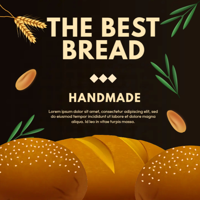 Bread Menu Template | PosterMyWall