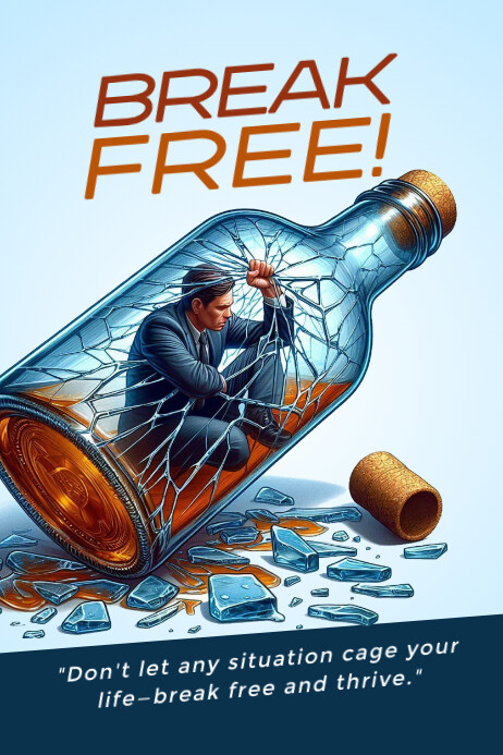 Break free Poster template