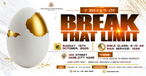 Break That Limit Church Poster ภาพที่แชร์บน Facebook template