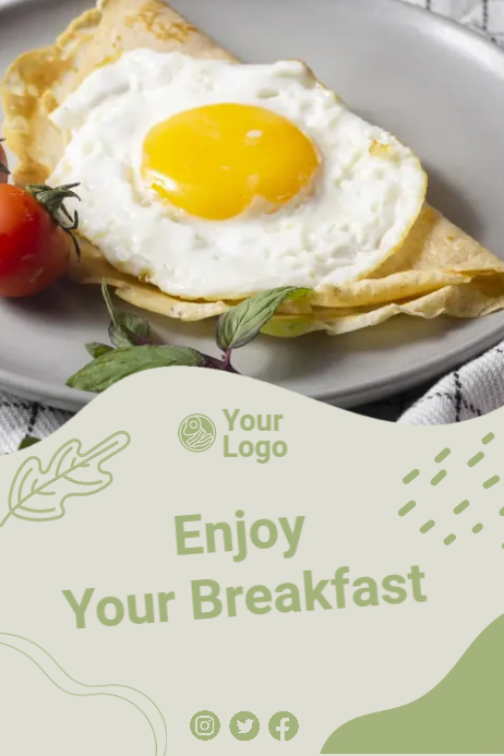 Breakfast AD Template | PosterMyWall