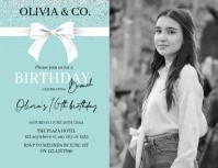 Breakfast at Tiffany's Birthday Brunch invitation Flyer (US Letter) template