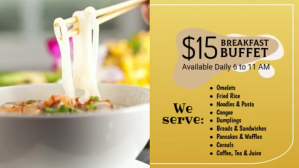 breakfast buffet video template Digitale display (16:9)