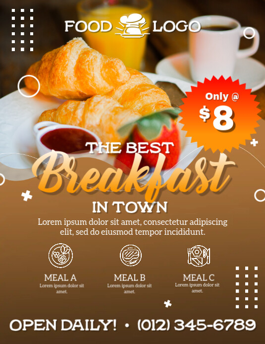 Breakfast Deal Flyer Template PosterMyWall
