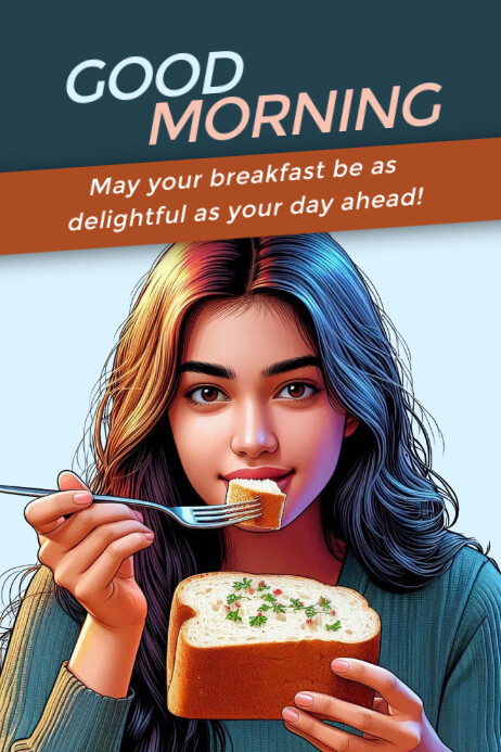 Breakfast Poster template
