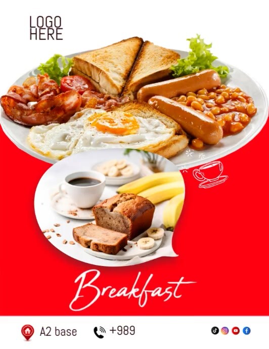 breakfast Flyer (US Letter) template