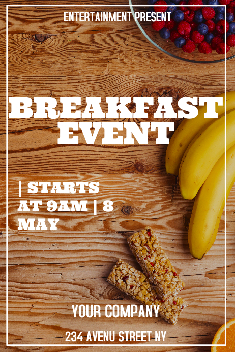 Breakfast event flyer template | PosterMyWall