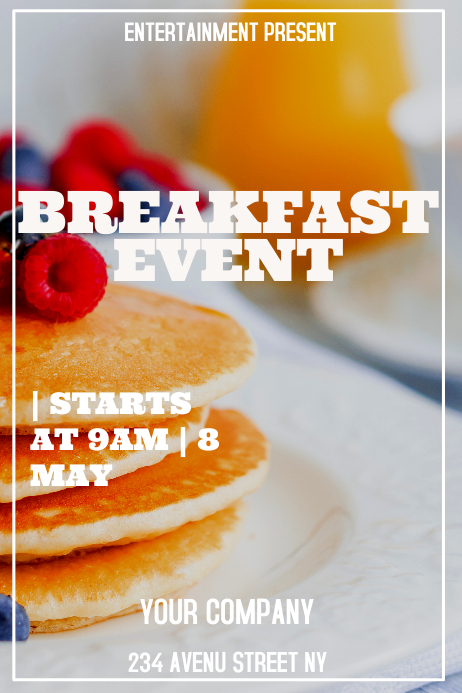 Breakfast event flyer template | PosterMyWall