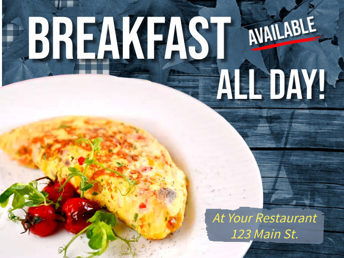 Breakfast Facebook Post or Email Template | PosterMyWall