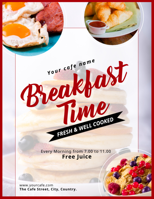 Breakfast Flyer Pamflet (VSA Brief) template