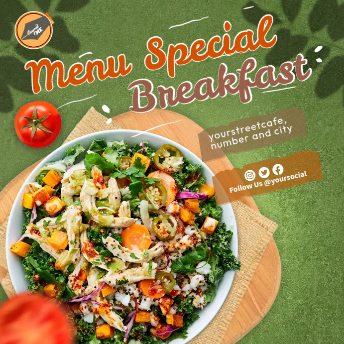 Breakfast Food Ads Template | PosterMyWall