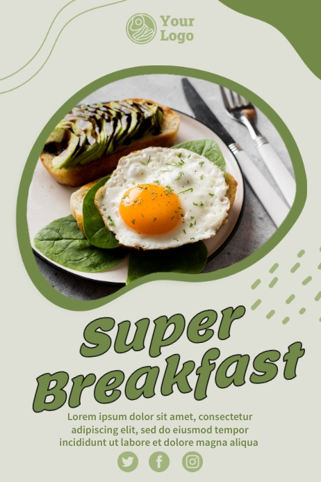 Breakfast Food Ads Template | PosterMyWall