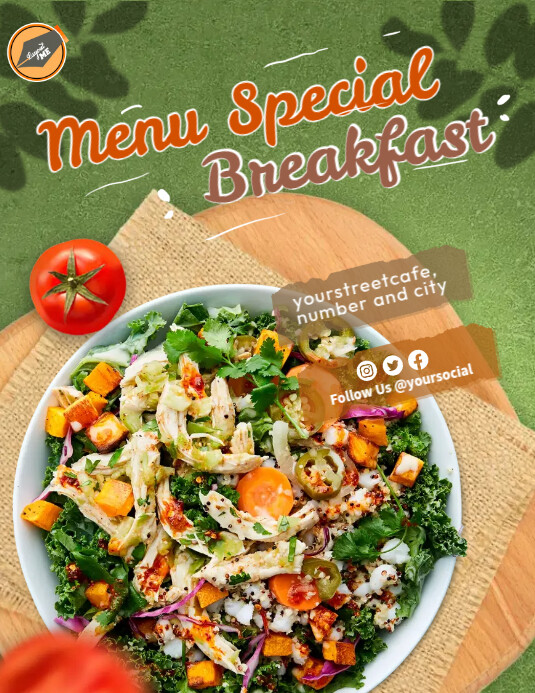 Breakfast Food Ads Template | PosterMyWall
