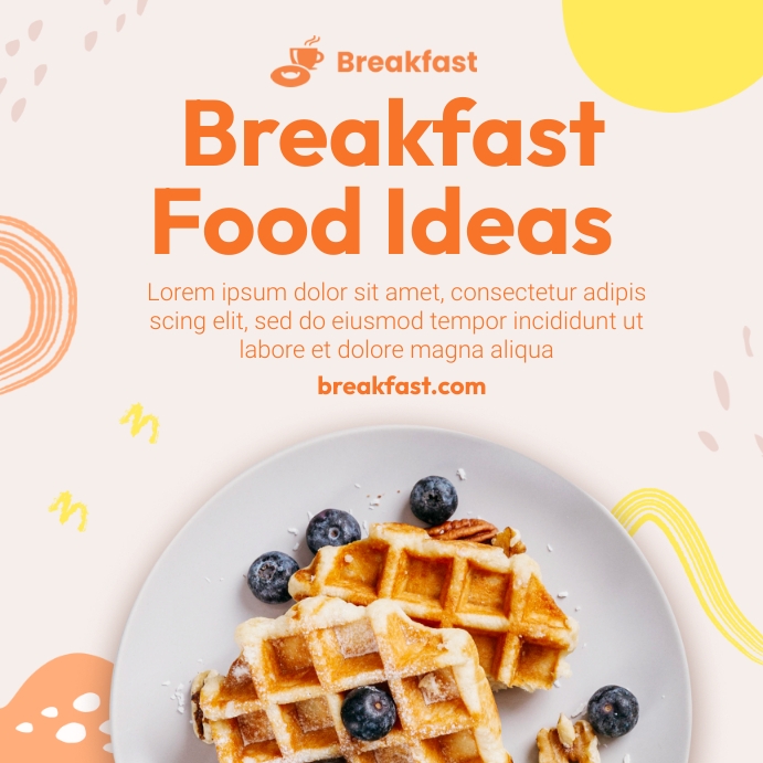 Breakfast Food Template | PosterMyWall