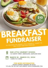 Breakfast Fundraiser A4 template