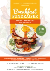 Breakfast Fundraiser A4 template