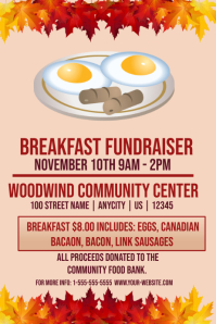 customizable design templates for breakfast postermywall front page template word