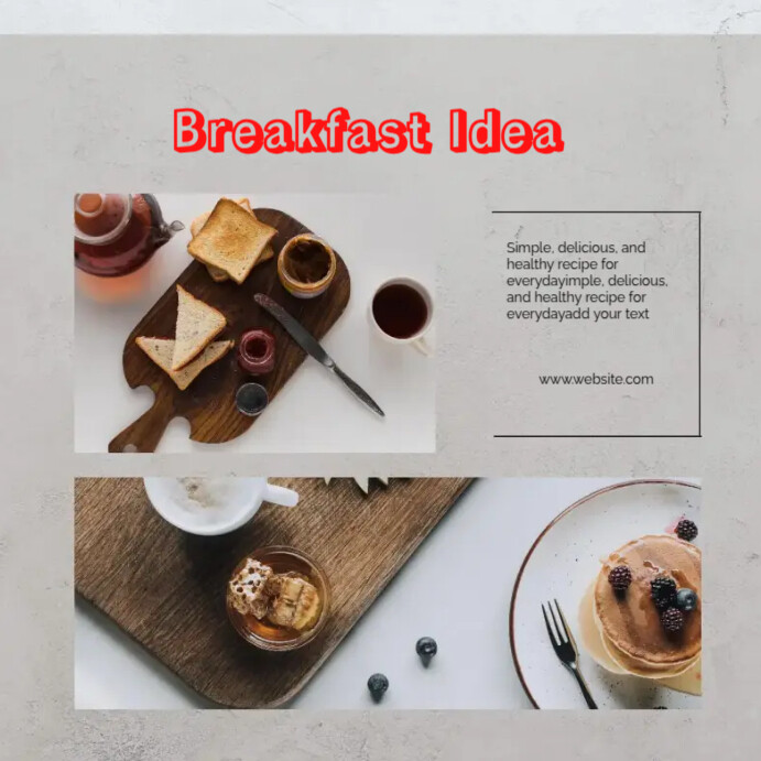 Copy of Breakfast Instagram Post Template | PosterMyWall