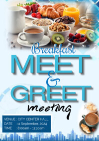 BREAKFAST MEETING POSTER A5 template