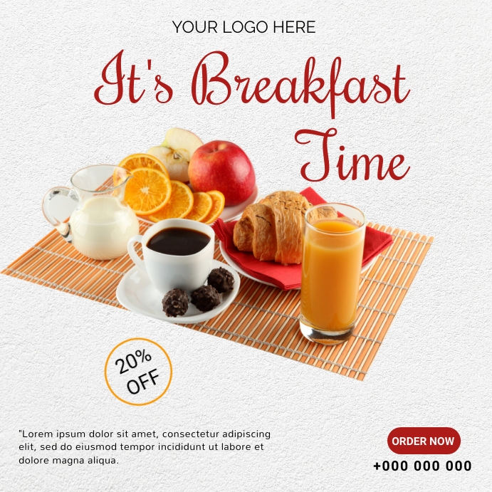 Copy of Breakfast Menu | PosterMyWall