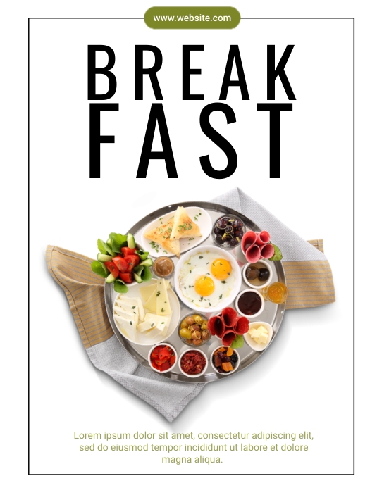 Breakfast Menu Template PosterMyWall breakfast-menu-template-postermywall