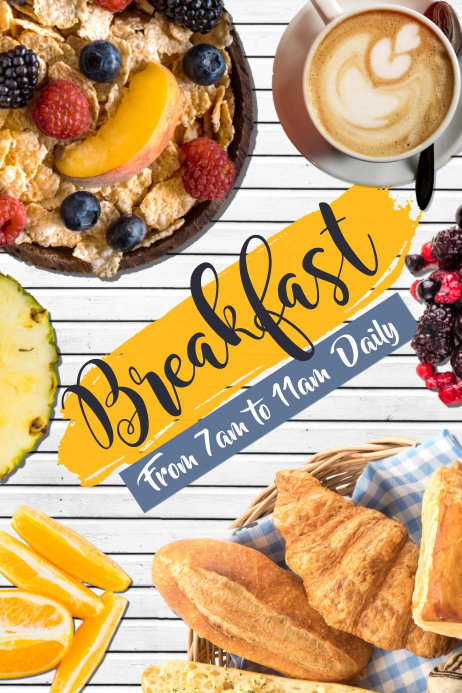 Copy of Breakfast Menu Poster Template | PosterMyWall