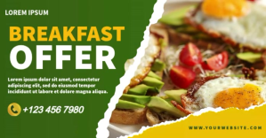 Breakfast Offer Video ภาพที่แชร์บน Facebook template