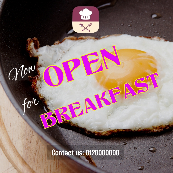 Copy of Breakfast poster | PosterMyWall