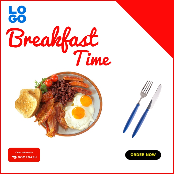 Breakfast poster Template | PosterMyWall