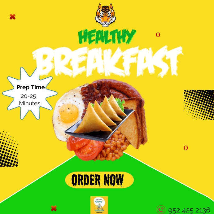 Break Fast Poster Breakfast poster Template | PosterMyWall