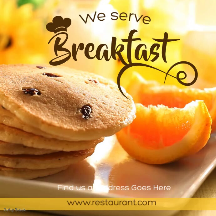 Breakfast Promo Design Breakfast Promo Instagram Video template Modelo | PosterMyWall