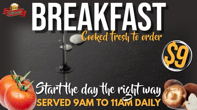 Breakfast Promo Design Breakfast Promo Video Template | PosterMyWall