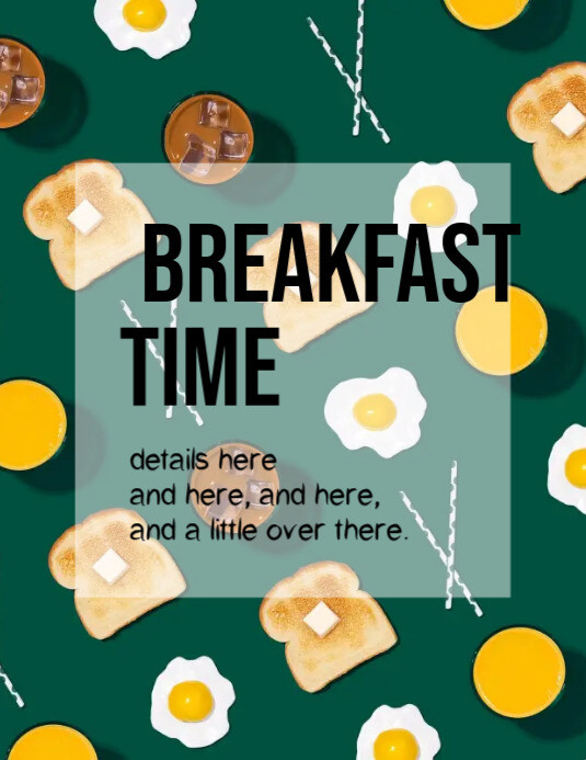 Copy of Breakfast time | PosterMyWall