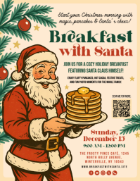 Breakfast With Santa Christmas Flyer Template