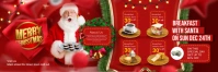 Breakfast with santa Banner 2 × 6' template