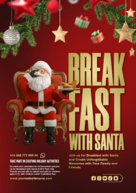 Breakfast with santa A5 template