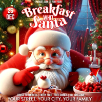 Breakfast With Santa Square (1:1) template