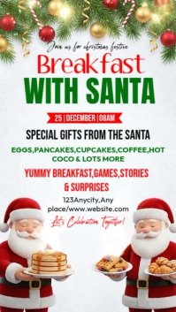 Breakfast With Santa Instagram-Story template