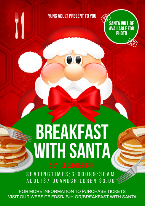Breakfast With Santa Template PosterMyWall