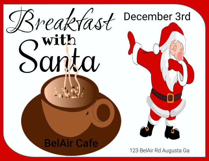 Breakfast With Santa Template PosterMyWall