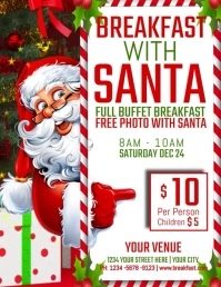 Breakfast With Santa Flyer (US Letter) template